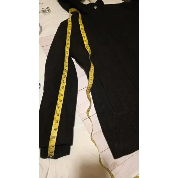 Garage Wool Blend Coat With Half Sherpa Lining Size Medium Winter Cozy Warm Y2K - Picture 7 of 11